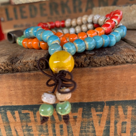 ✨BOHO CERAMIC BEAD MULTI WRAP BRACELET✨ - Picture 3 of 7